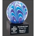 AGS55    5" Two-Tone Blue & White Sphere